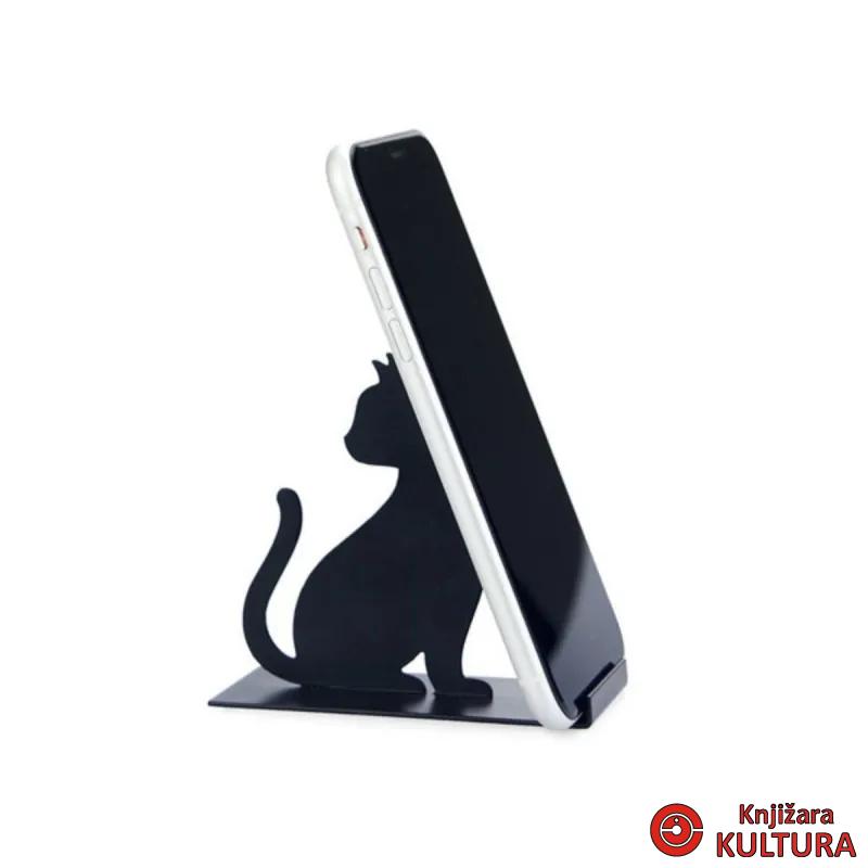 Držač za mobilni, Feline, crni, metal 