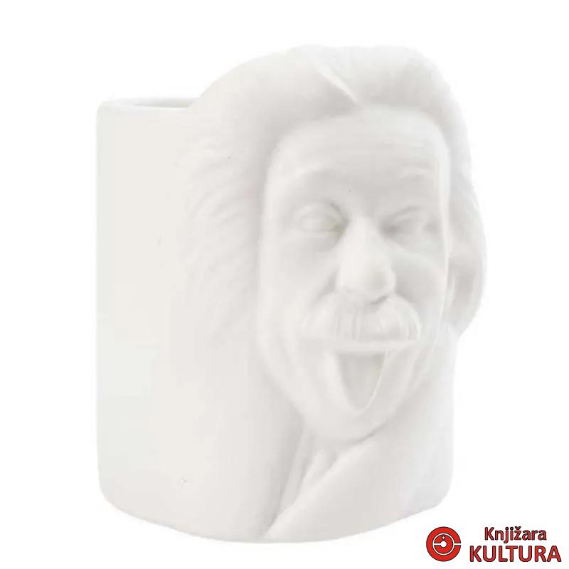 Čaša za olovke, Albert Einstein, bijeli, ceramic 