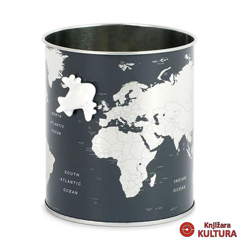 Čaša za olovke, Globe, tin 