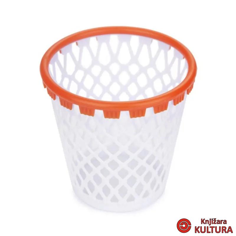 Čaša za olovke, Basket, bijeli, plastic 