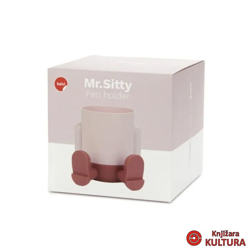 Čaša za olovke, Mr.Sitty, pink, plastic 