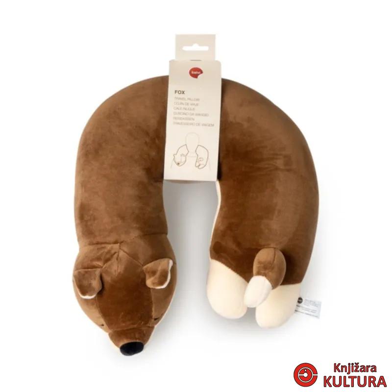 Jastuk za putovanje, Fox, brown, cotton 