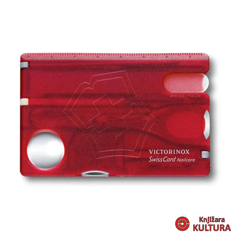 VICTORINOX KARTICA TRANSPARENT CRVENA 