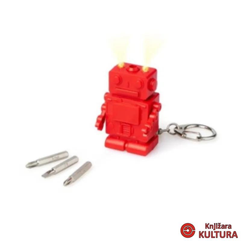 PRIVJESAK, Robot,multifunction,with light,red 