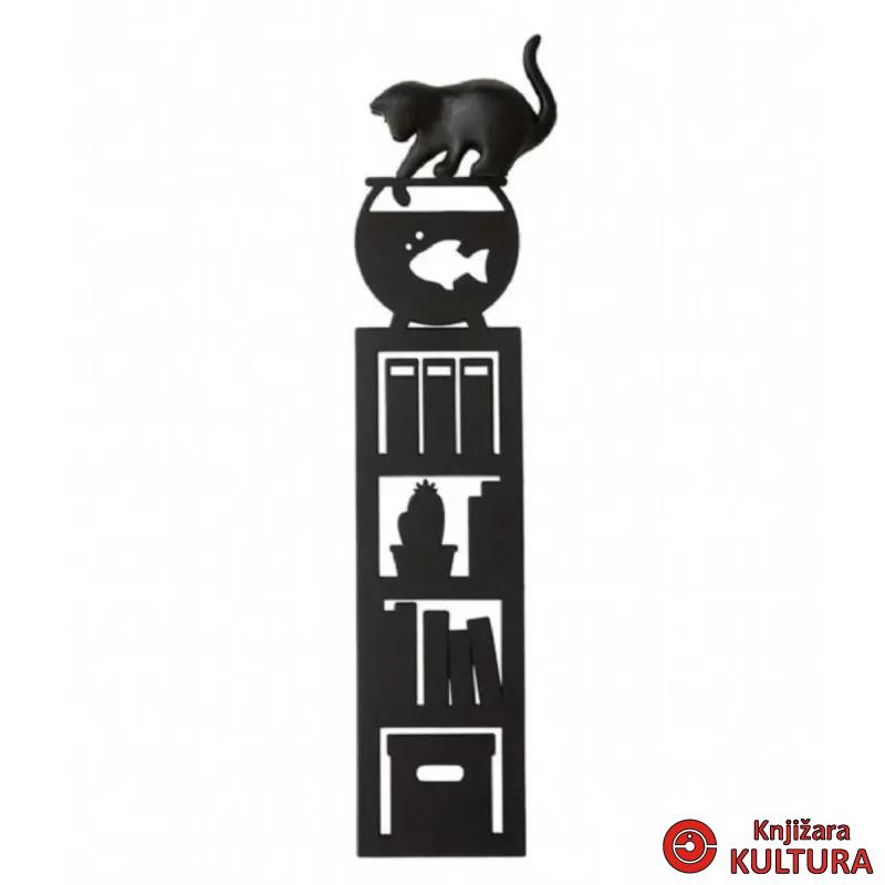 OBILJEŽIVAČ STRANICA, Fishing Cat,black,plastic 