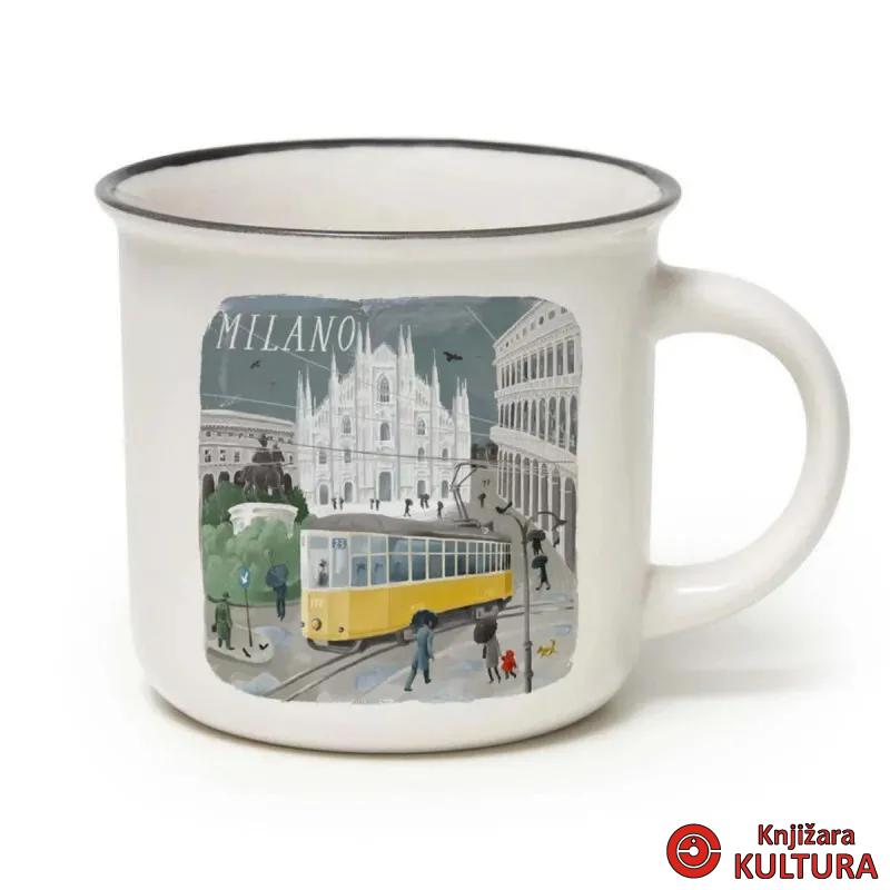 ŠOLJA PORCELAN - CUP- PUCCINO - MILANO 
