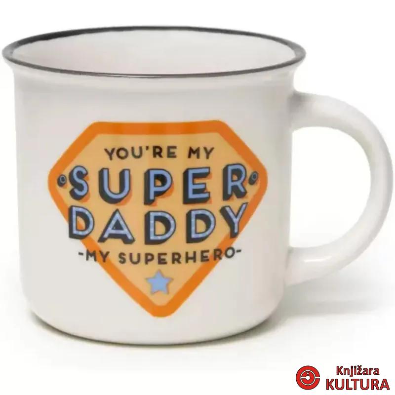 ŠOLJA PORCELAN - CUP- PUCCINO - SUPER DADDY 