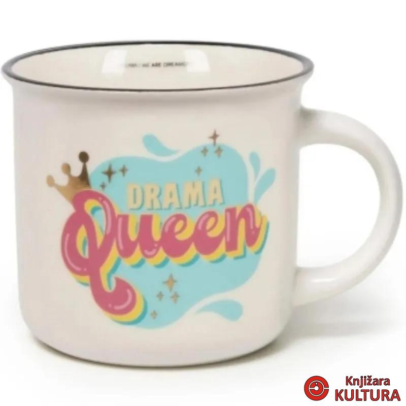 ŠOLJA PORCELAN - CUP- PUCCINO - DRAMA QUEEN 