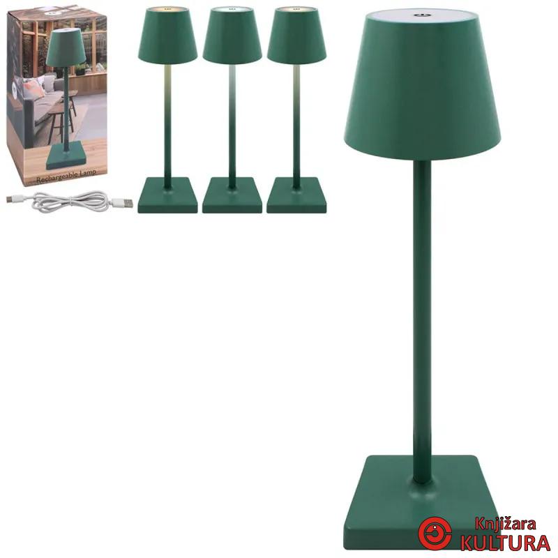 LAMPA RECHARGABLE TOUCH GREEN LP73643 