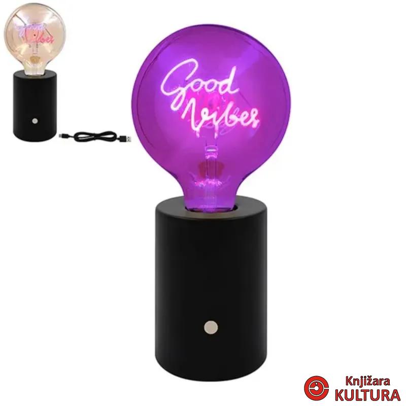 LAMPA LED TEXT GOOD VIBES LP73645 
