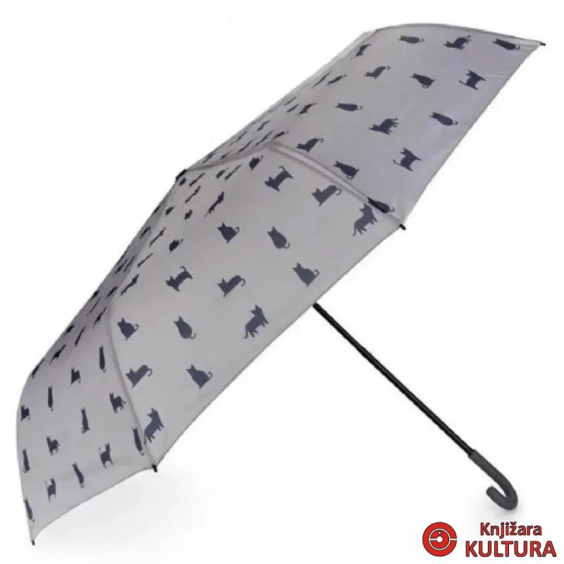 KIŠOBRAN MEOWMBRELLA, SIVI, NEOPREN 