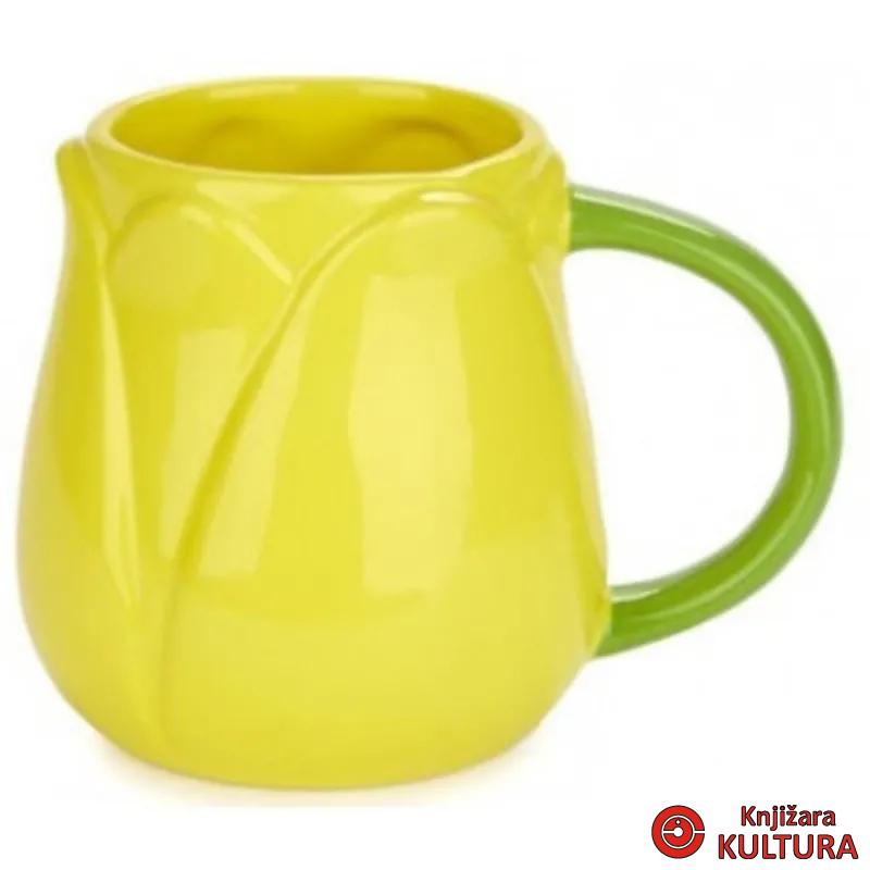 ŠOLJA KERAMIČKA TULIP ŽUTA 