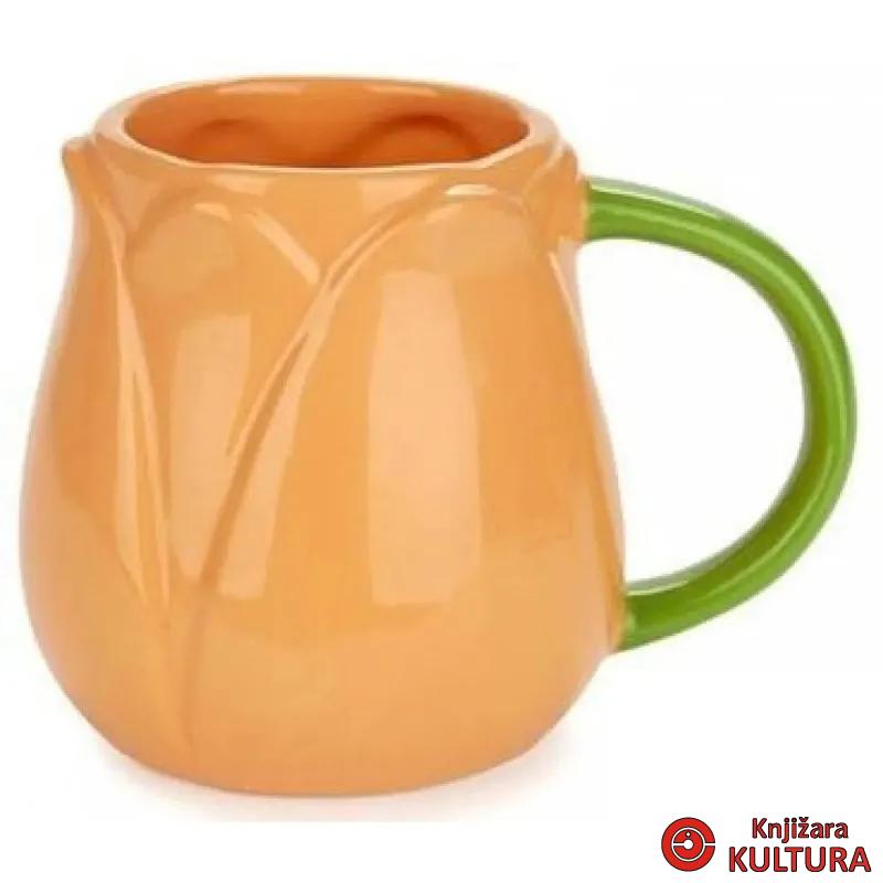 ŠOLJA KERAMIČKA TULIP NARANDŽASTA 