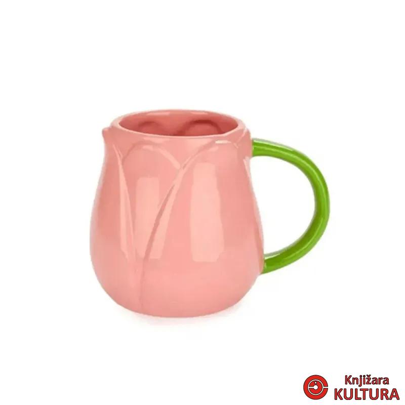 ŠOLJA KERAMIČKA TULIP PINK 