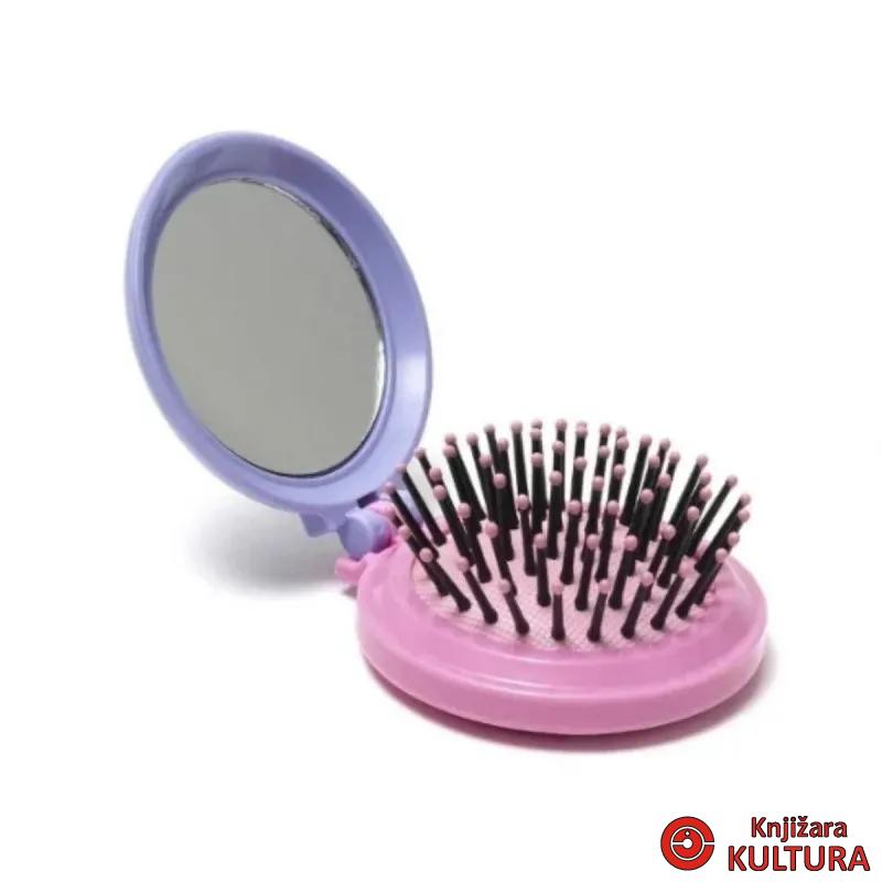 ČETKA ZA KOSU SA OGLEDALOM- NICE HAIR- VIOLET - UNICORN HBKIT32 