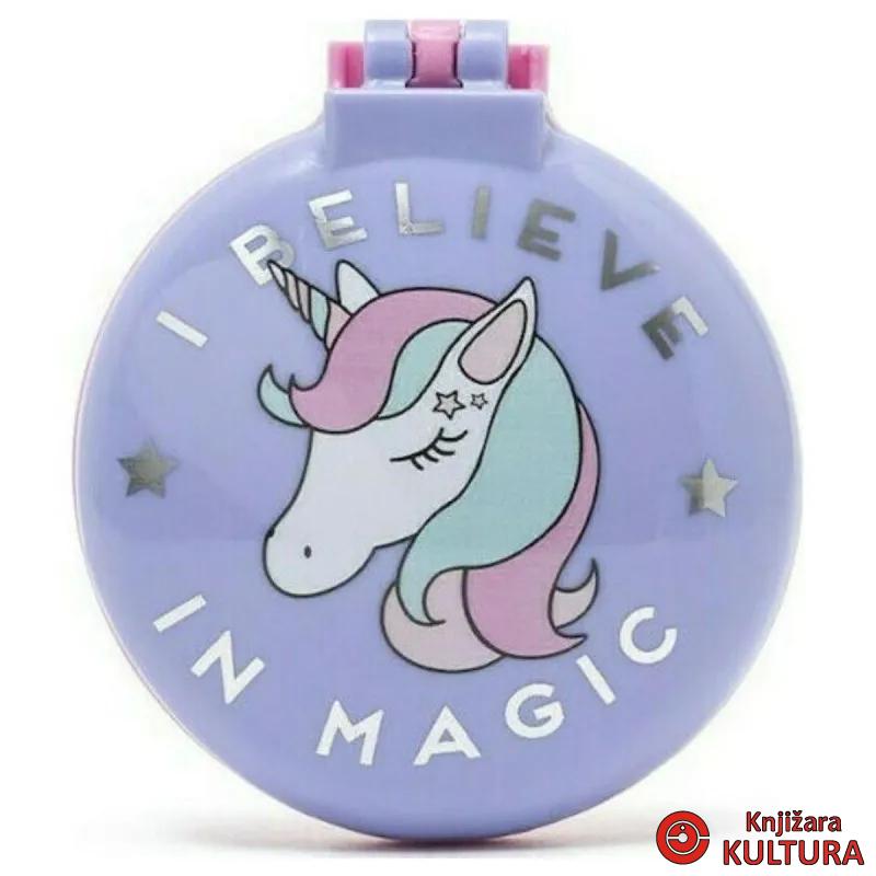 ČETKA ZA KOSU SA OGLEDALOM- NICE HAIR- VIOLET - UNICORN HBKIT32 