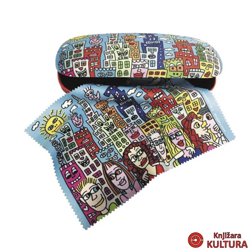 Futrole ta naočale sa krpicom James Rizzi, Summer in the City 