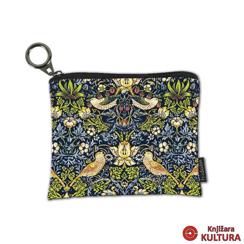 Novčanik mini sa zipom William Morris, Strawberry Thief 