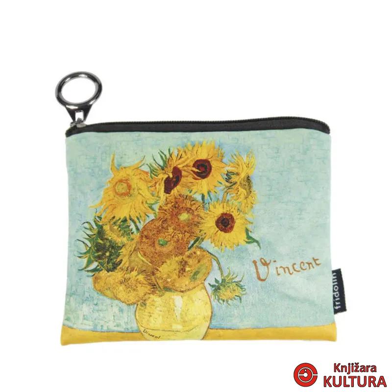 Novčanik mini sa zipom Van Gogh, Sunflowers 