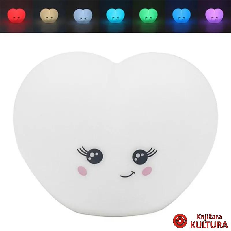 NOĆNO SVJETLO SQUISHY HEART 