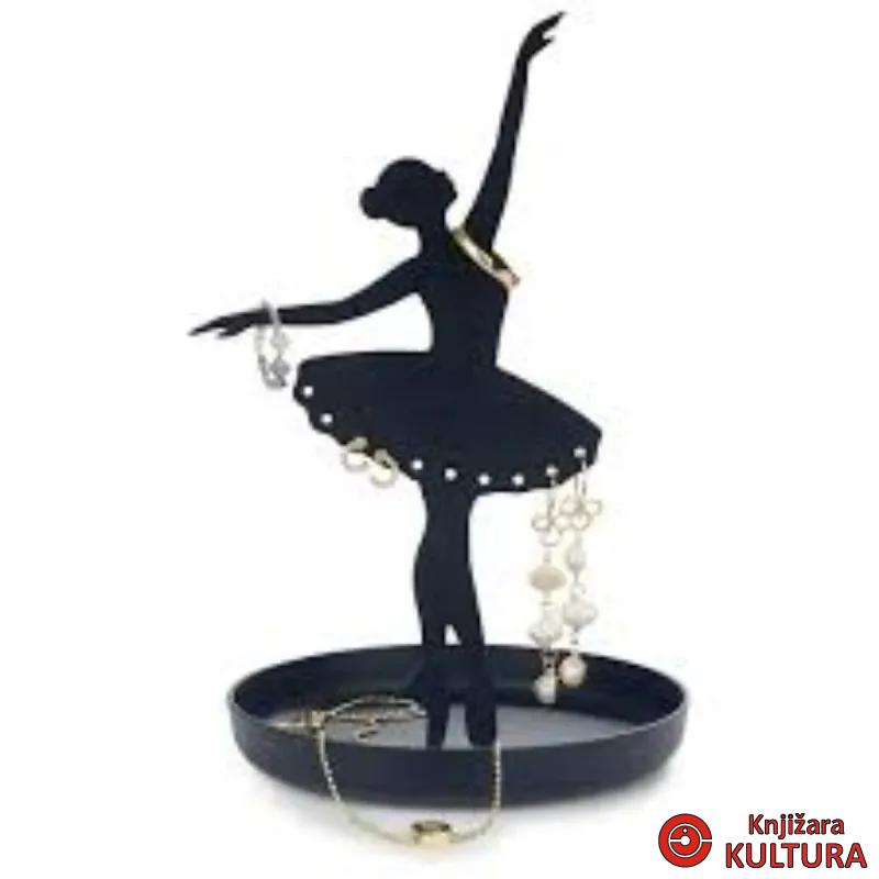 STALAK ZA NAKIT,Ballerina,black,metal 