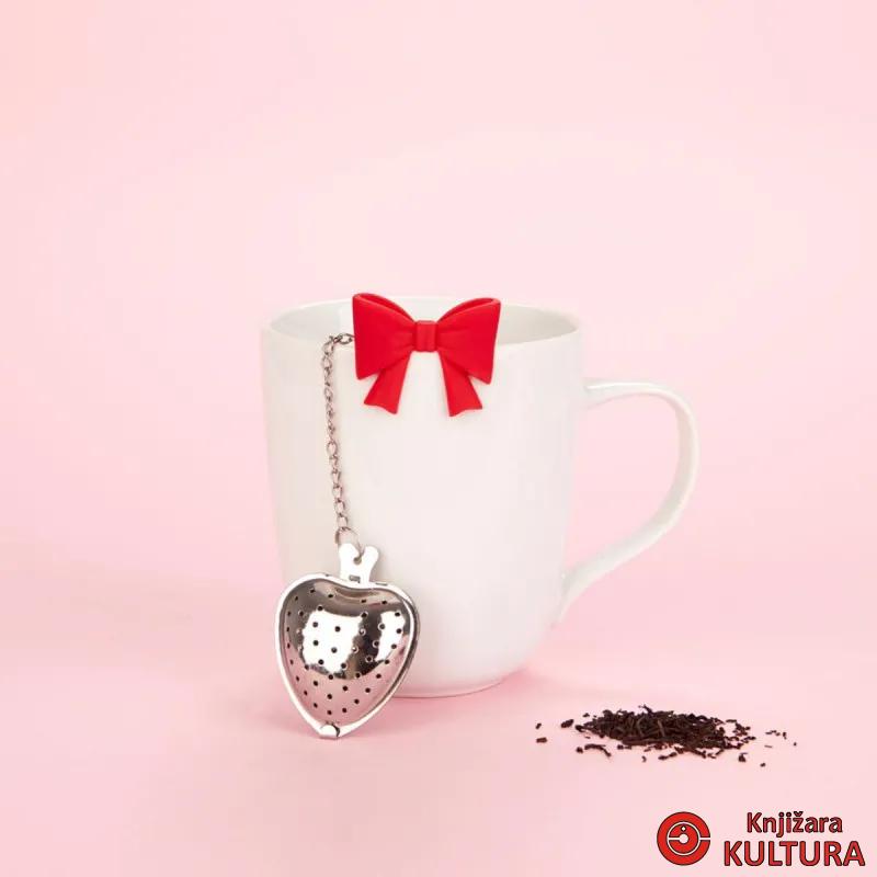 INFUZER ZA CAJ,Coquette,red,stainless/silicone 
