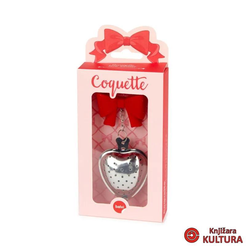 INFUZER ZA CAJ,Coquette,red,stainless/silicone 