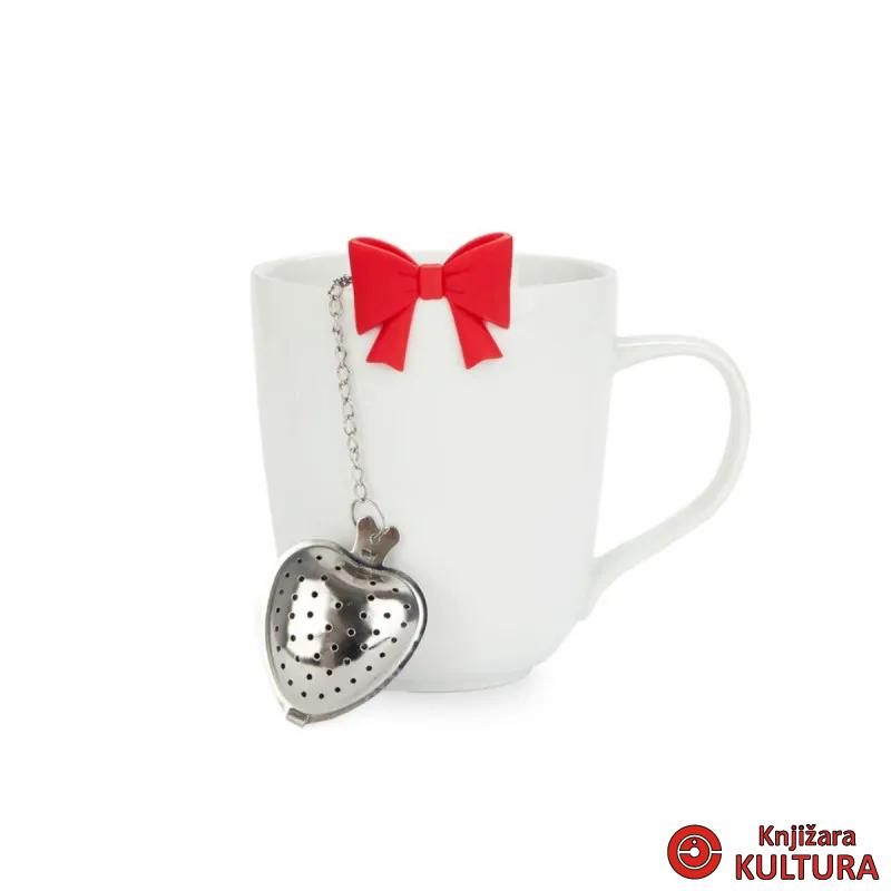 INFUZER ZA CAJ,Coquette,red,stainless/silicone 