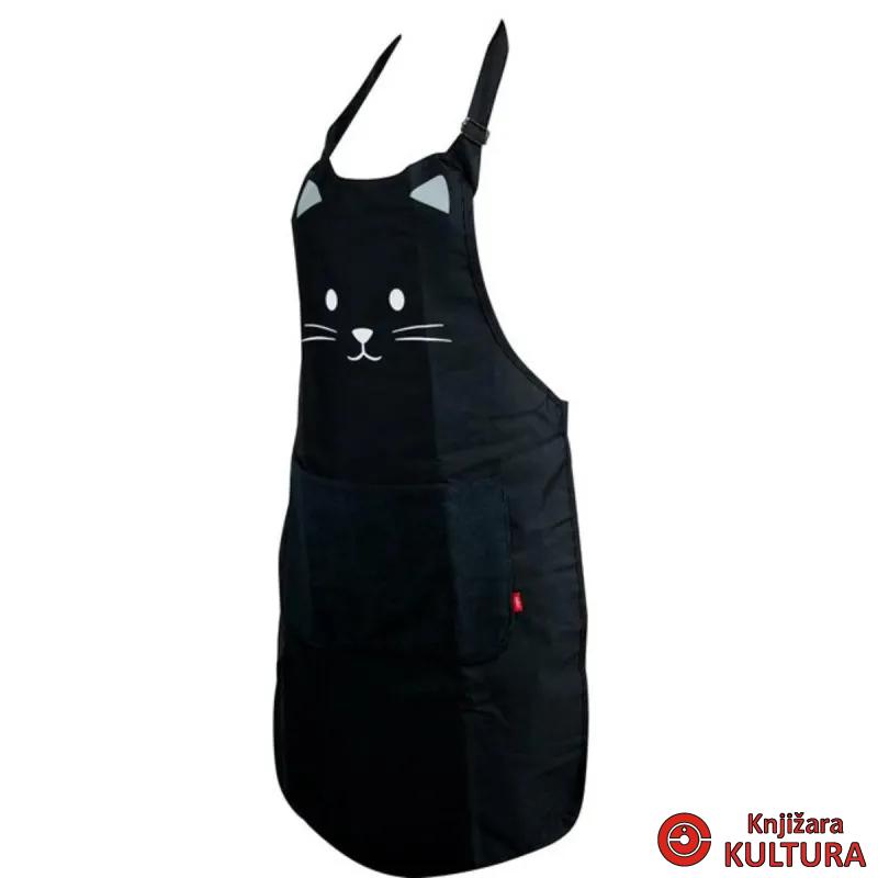 KUHINJSKA PREGACA,Kitty,black,80 cm,polyester 