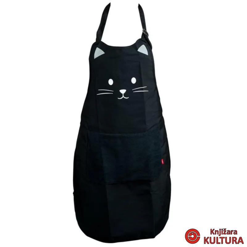KUHINJSKA PREGACA,Kitty,black,80 cm,polyester 