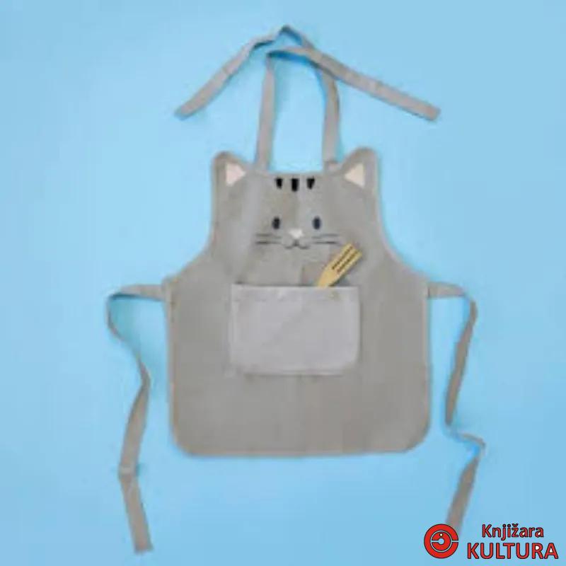 KUHINJSKA PREGACA,Kitty,gray,children,50 cm 