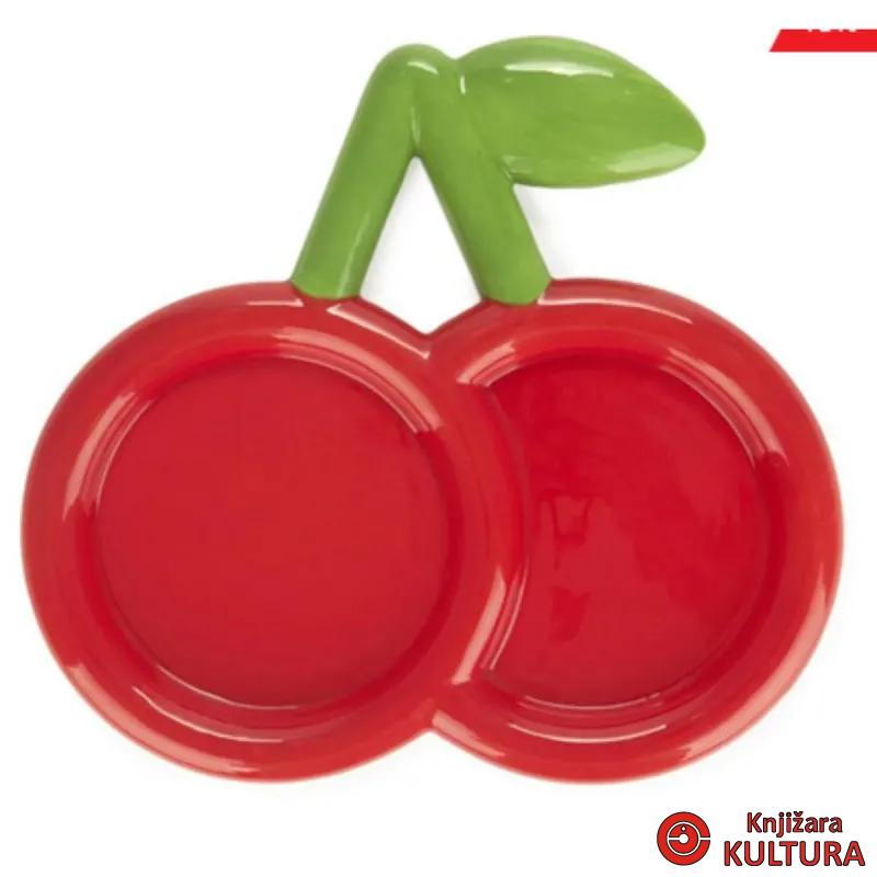 DEKORATIVNA TACNA,Cherry,red,23 cm,ceramic 