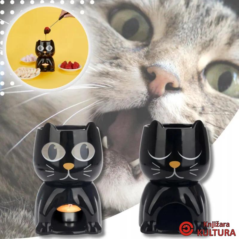FONDU ZA COKOLADU,Wake Cat,350 ml,black,ceramic 