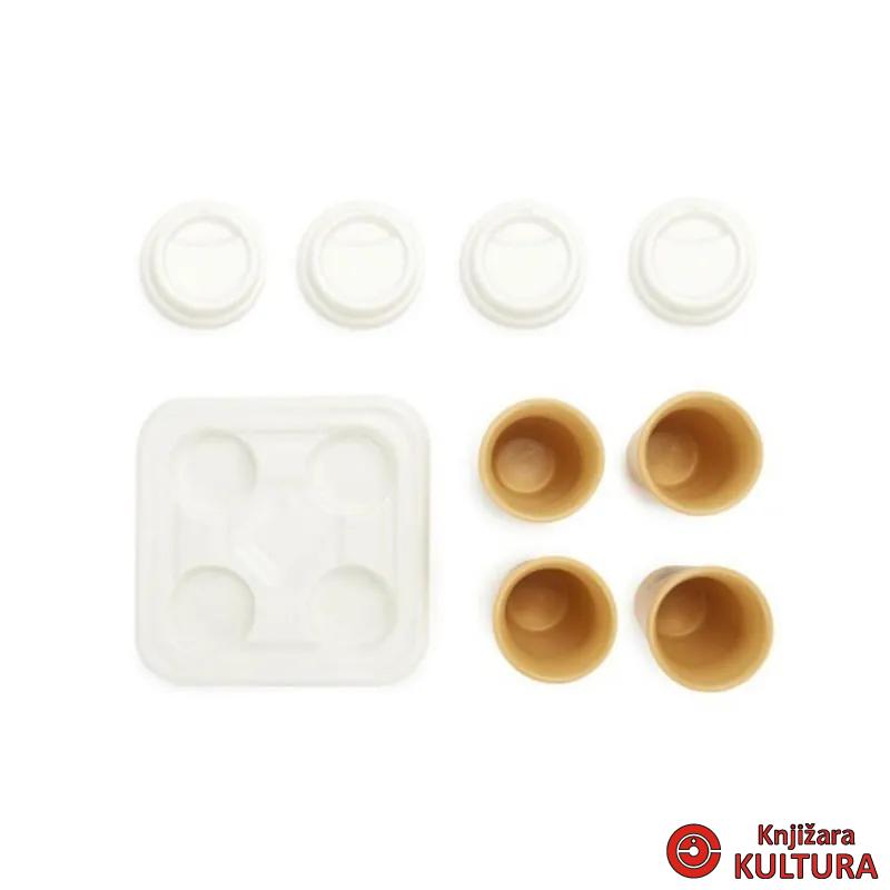 ŠOLJE ZA KAFU SET ,Take Away,brown,porcelain 