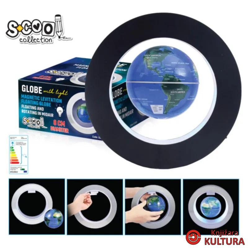 GLOBUS MAGNETNI 8CM LIGHT 