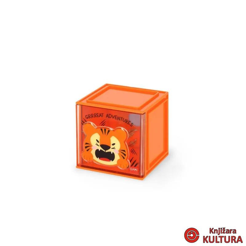 STOLNI ORGANIZER - CUTIE CUBE - TIGER 
