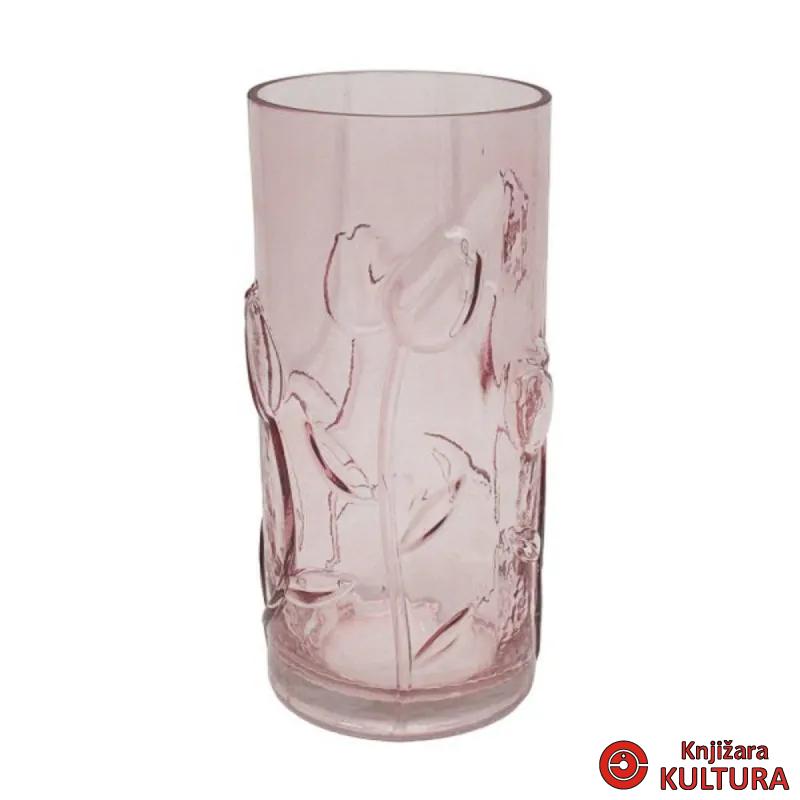 VAZNA STAKLENA PINK FLORAL S LP75769 