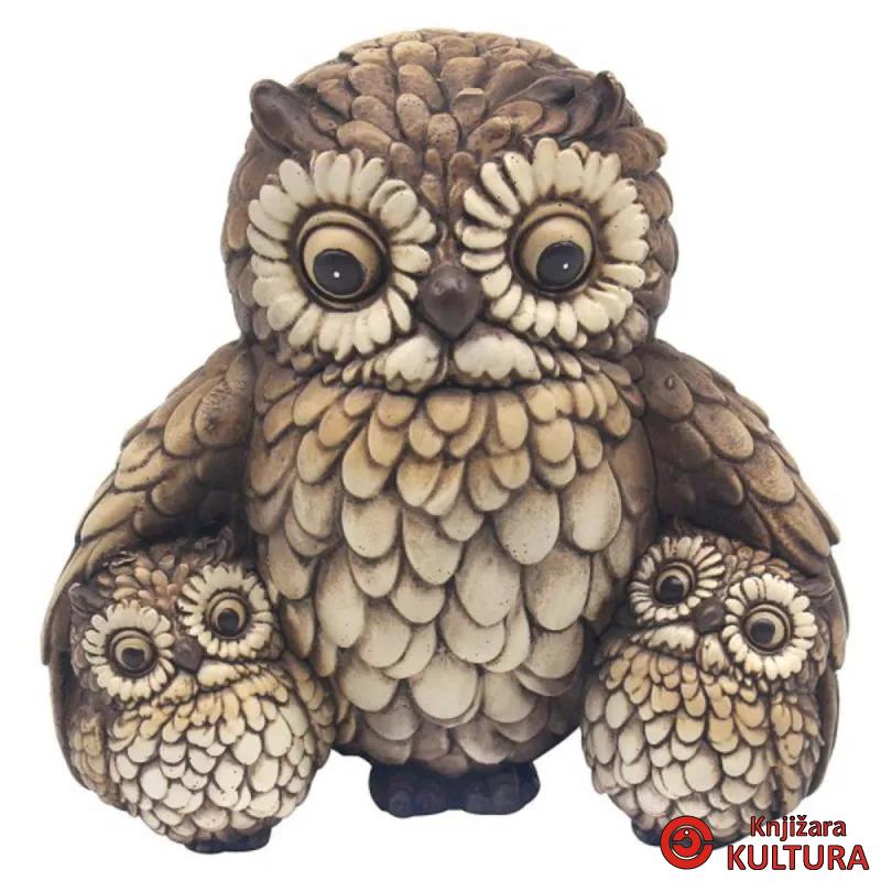 FIGURA HOOTERS OWL WITH BABIES LP75439 