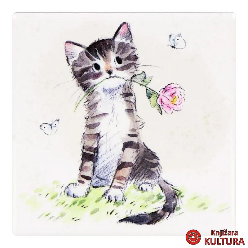 PODMETAČ CAT WITH ROSE LP96420 