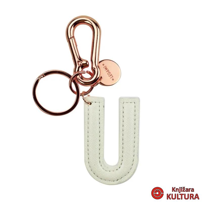 PRIVJESAK ZA KLJUČEVE MY INITIAL WHITE U 