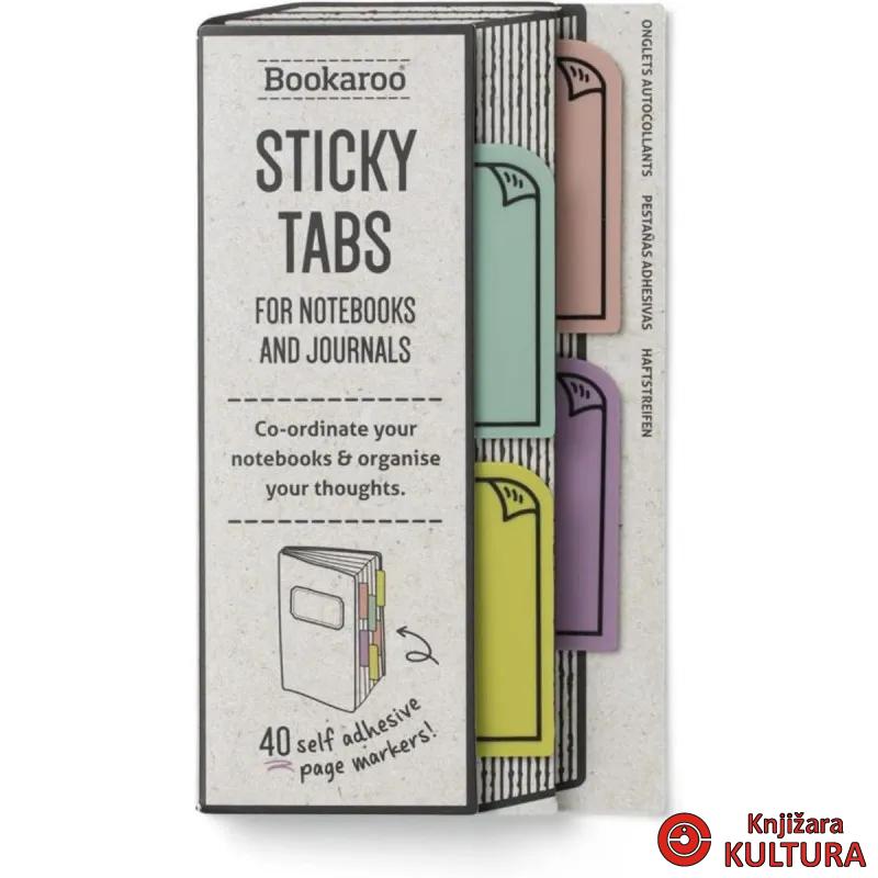 OBILJEŽIVAČI STR.BOOKAROO STICKY TABS-PASTELS 