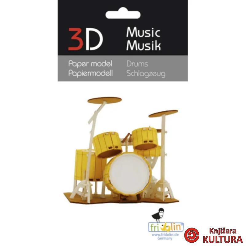 PAPIRNI MODEL 3D DRUMS 