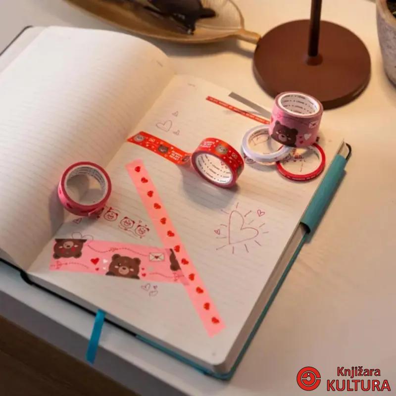 SAMOLJEPLJIVA DEKORATIVNA TRAKA TEDDY BEAR 