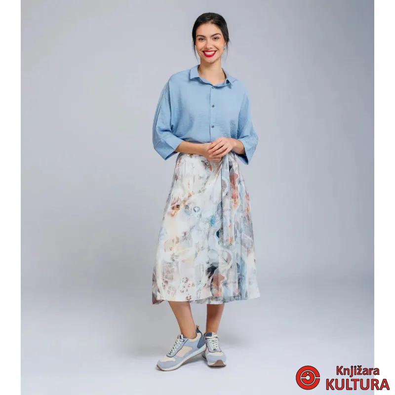 MIDI SUKNJA PLAVA – S/M 40287-112 