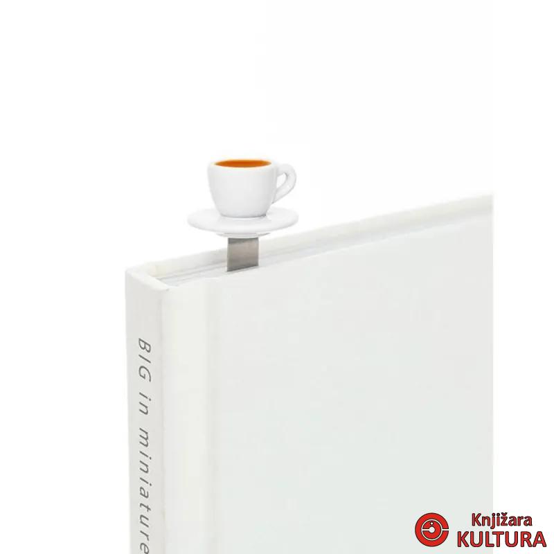 OBILJEŽIVAČ STRANICA 3D METALNI - Coffee 