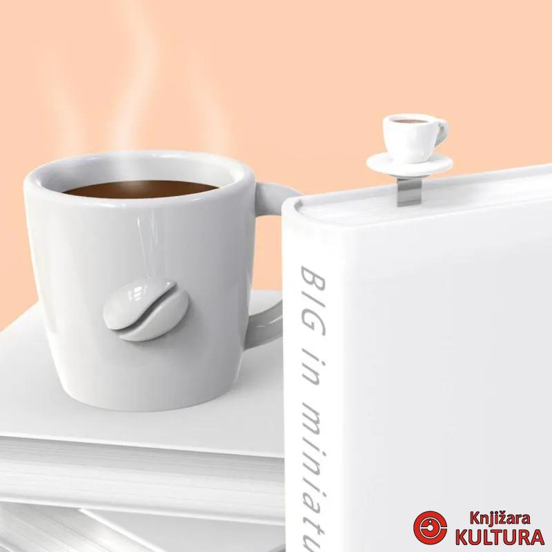 OBILJEŽIVAČ STRANICA 3D METALNI - Coffee 