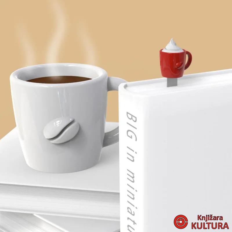 OBILJEŽIVAČ STRANICA 3D METALNI - Chocolate Cup or cappucino cup 