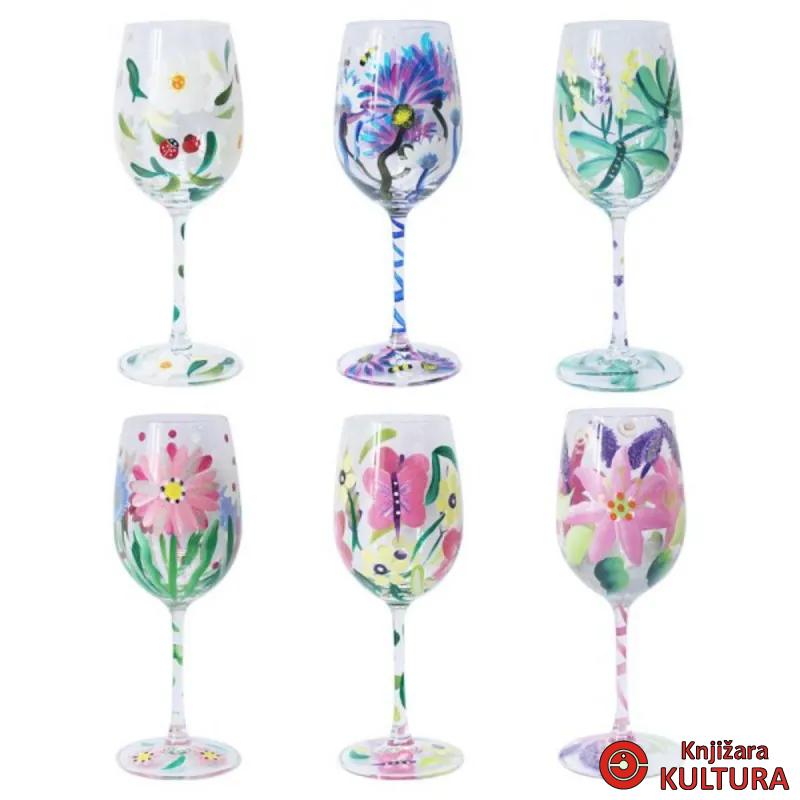 ČAŠA ZA VINO RUČNO SLIKANA SORTO LP77842 
