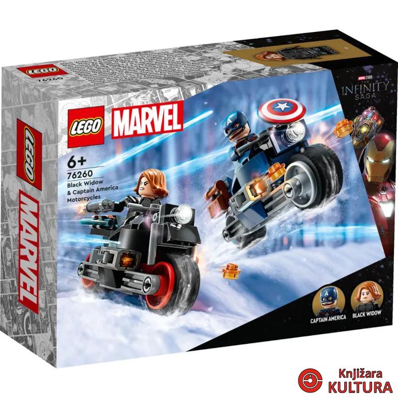 LEGO CRNA UDOVICA I CAPETAN AMERIKA MOTORCIKL 