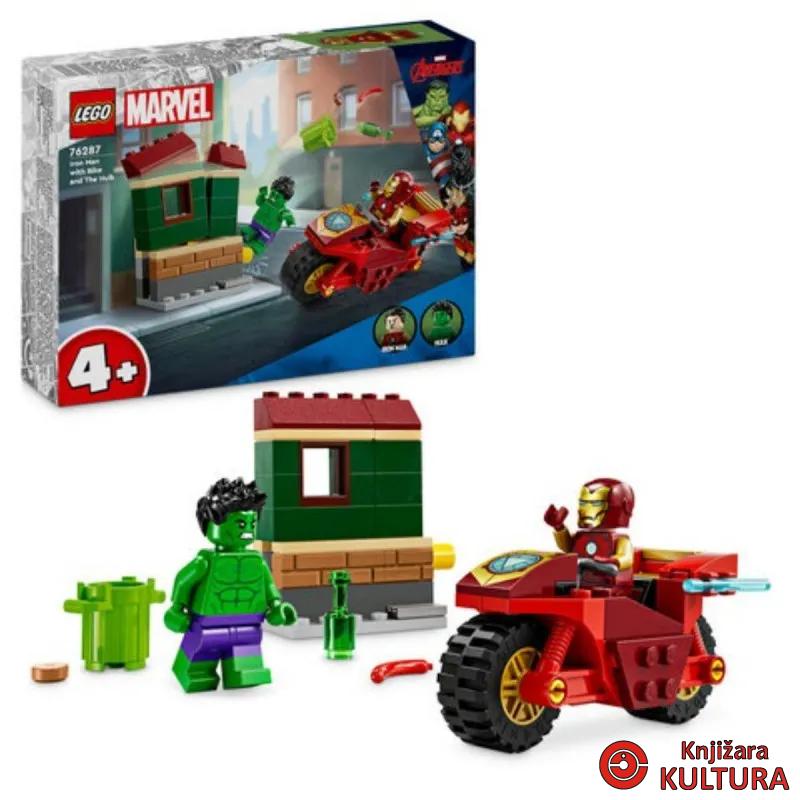 LEGO IRON MAN I HULK NA MOTOCIKLU 